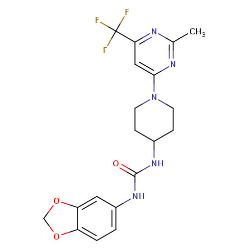 3-(2H-1,3-benzodioxol-5-yl)-1-{1-[2-methyl-6-(trifluoromethyl)pyrimidin-4-yl]piperidin-4-yl}urea