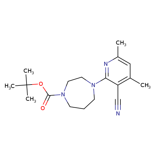 tert-butyl 4-(3-cyano-4,6-dimethylpyridin-2-yl)-1,4-diazepane-1-carboxylate