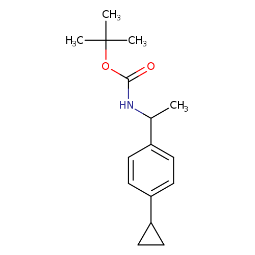 tert-butyl N-[1-(4-cyclopropylphenyl)ethyl]carbamate