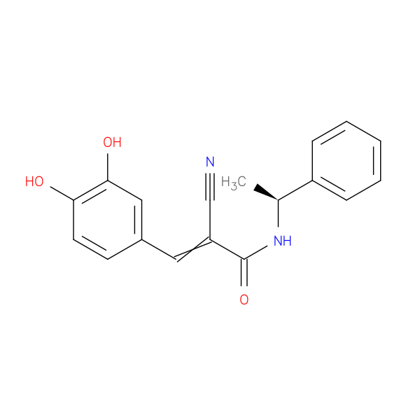 (2E)-2-Cyano-3-(3,4-Dihydroxyphenyl)-N-[(1S)-1-Phenylethyl]-2-Propenamide