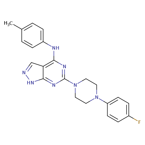 6-[4-(4-fluorophenyl)piperazin-1-yl]-N-(4-methylphenyl)-1H-pyrazolo[3,4-d]pyrimidin-4-amine