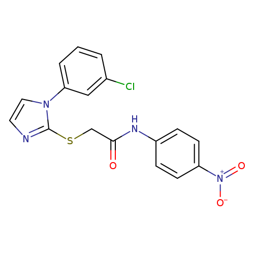 2-{[1-(3-chlorophenyl)-1H-imidazol-2-yl]sulfanyl}-N-(4-nitrophenyl)acetamide