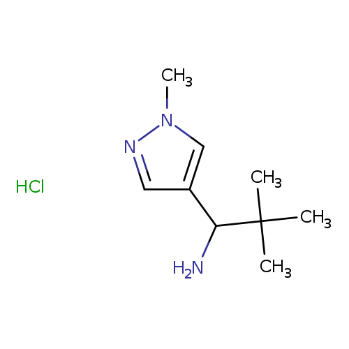 2,2-Dimethyl-1-(1-methyl-1h-pyrazol-4-yl)propan-1-amine hydrochloride