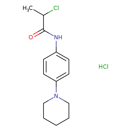 2-chloro-N-[4-(piperidin-1-yl)phenyl]propanamide hydrochloride