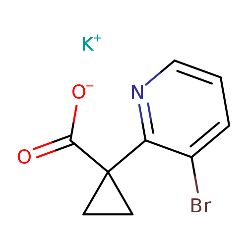 potassium1-(3-bromopyridin-2-yl)cyclopropane-1-carboxylate
