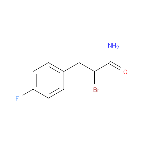 2-bromo-3-(4-fluorophenyl)propanamide