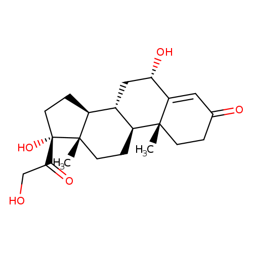 Pregn-4-ene-3,20-dione, 6,17,21-trihydroxy-, (6a)-