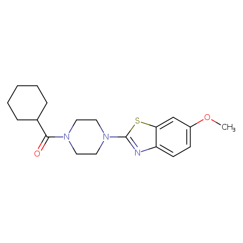 2-(4-cyclohexanecarbonylpiperazin-1-yl)-6-methoxy-1,3-benzothiazole