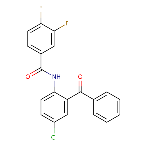 N-(2-Benzoyl-4-chlorophenyl)-3,4-difluorobenzamide