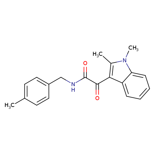 2-(1,2-dimethyl-1H-indol-3-yl)-N-[(4-methylphenyl)methyl]-2-oxoacetamide