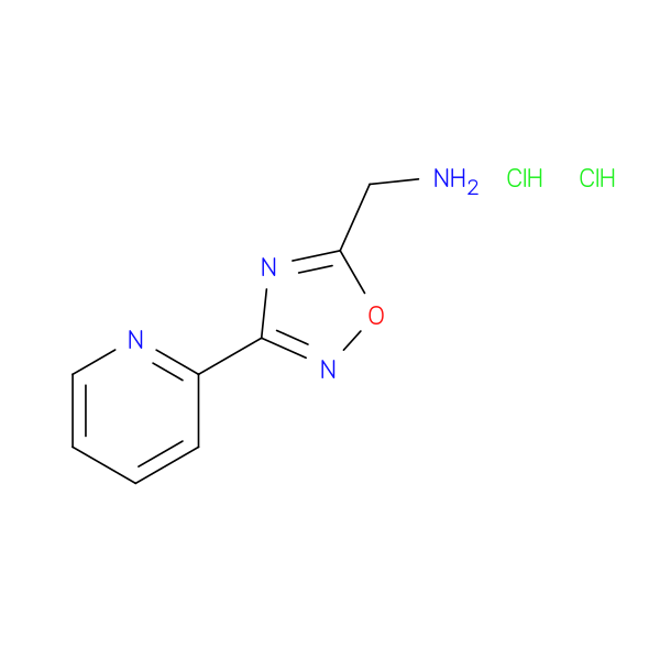 1,2,4-Oxadiazole-5-methanamine, 3-(2-pyridinyl)-, hydrochloride (1:2)