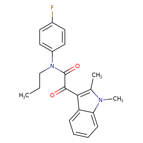 2-(1,2-dimethyl-1H-indol-3-yl)-N-(4-fluorophenyl)-2-oxo-N-propylacetamide