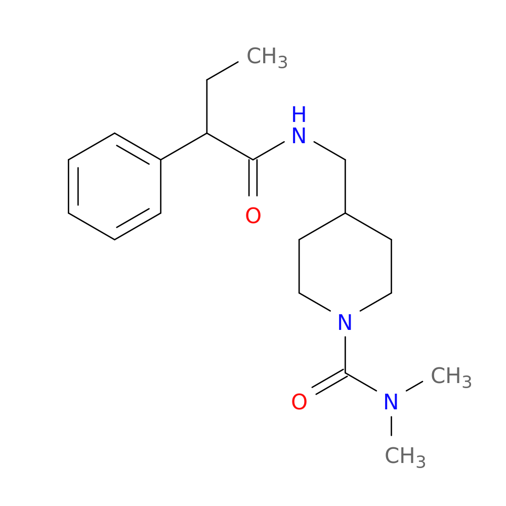 N,N-dimethyl-4-[(2-phenylbutanamido)methyl]piperidine-1-carboxamide