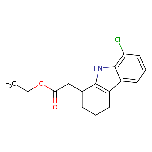 ethyl 2-(8-chloro-2,3,4,9-tetrahydro-1H-carbazol-1-yl)acetate