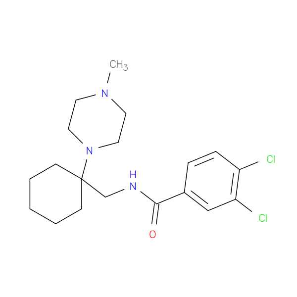 1-[1-(3,4-Dichlorobenzamidomethyl)cyclohexyl]-4-methylpiperazine