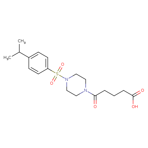 5-oxo-5-{4-[4-(propan-2-yl)benzenesulfonyl]piperazin-1-yl}pentanoic acid