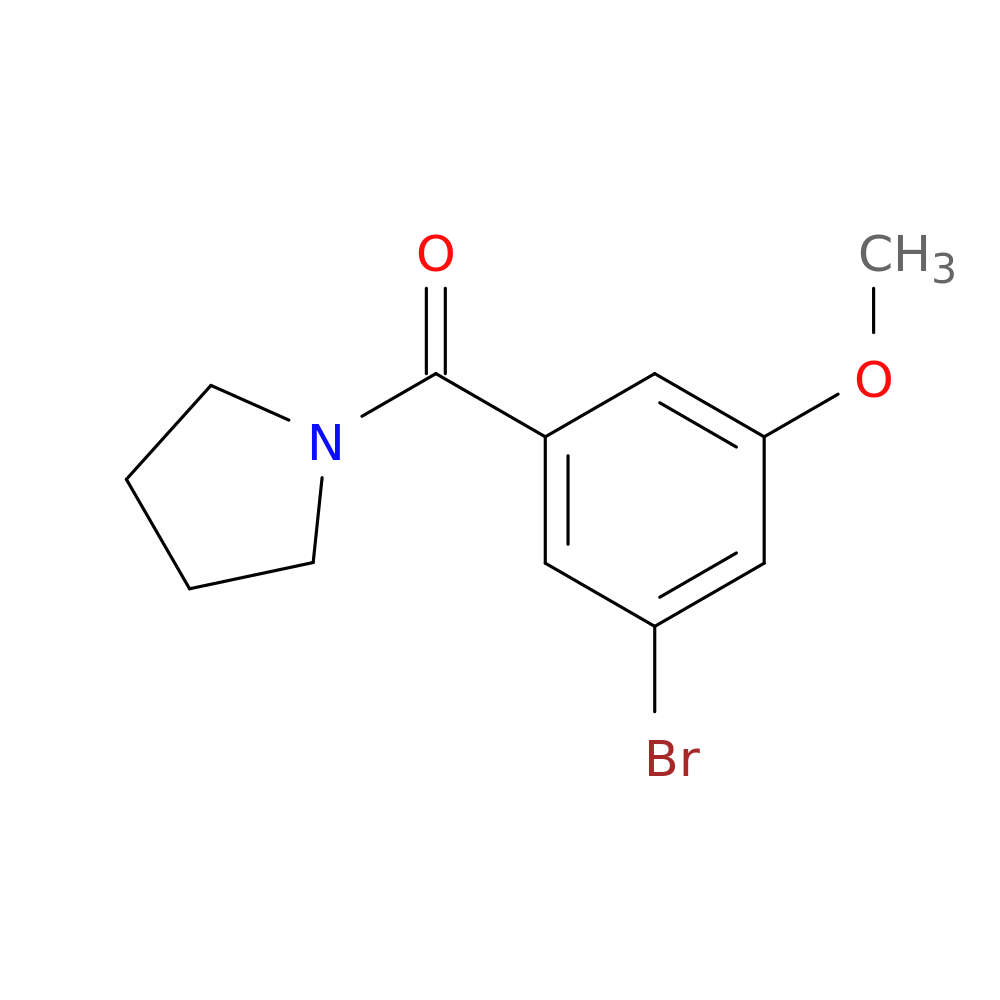 (3-Bromo-5-methoxy-phenyl)-pyrrolidin-1-yl-methanone