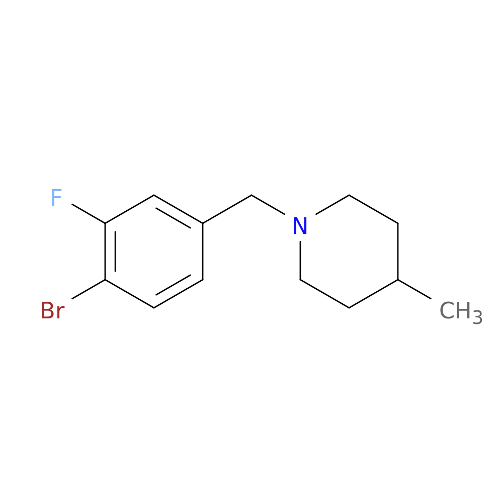 1-(4-Bromo-3-fluorobenzyl)-4-methylpiperidine
