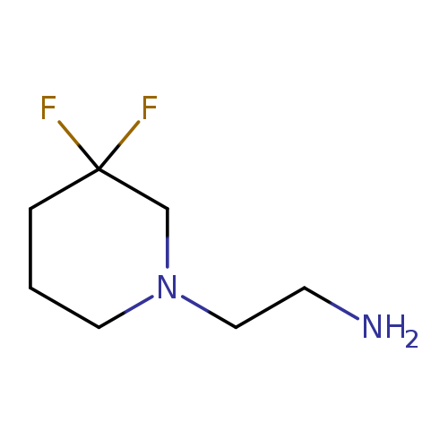 1-Piperidineethanamine, 3,3-difluoro-