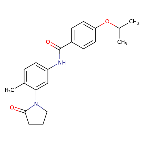 N-[4-methyl-3-(2-oxopyrrolidin-1-yl)phenyl]-4-(propan-2-yloxy)benzamide