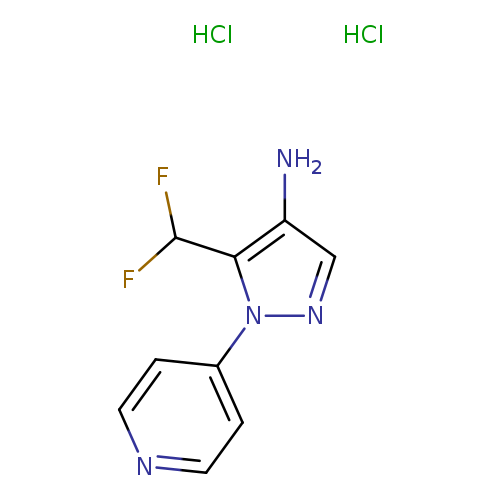 5-(difluoromethyl)-1-(pyridin-4-yl)-1H-pyrazol-4-amine dihydrochloride