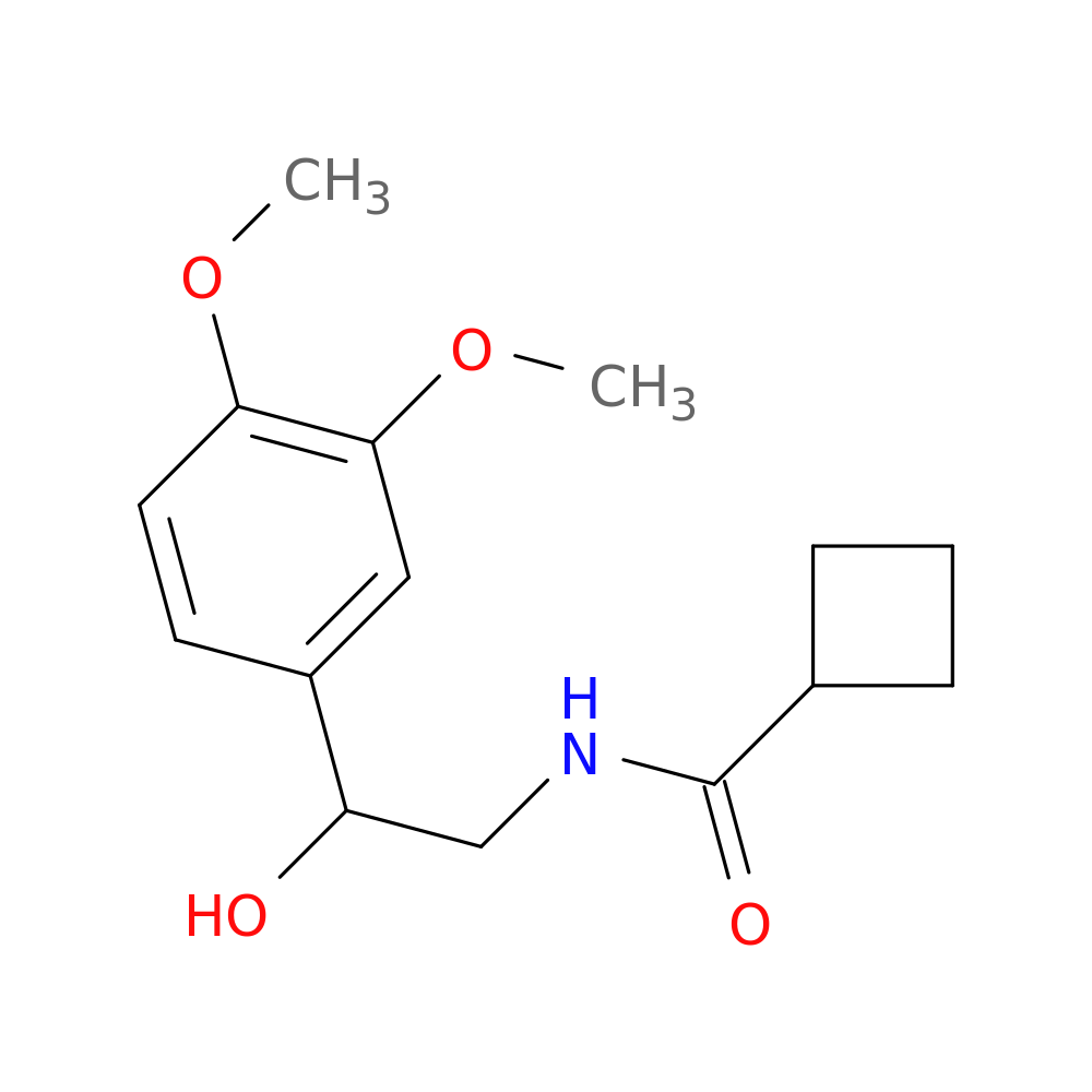 N-[2-(3,4-dimethoxyphenyl)-2-hydroxyethyl]cyclobutanecarboxamide