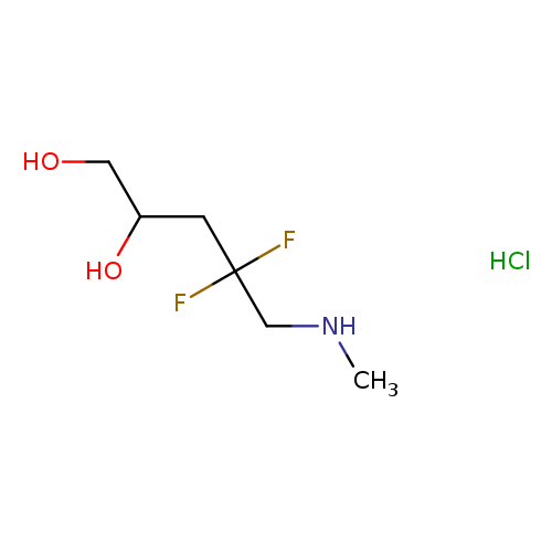 4,4-difluoro-5-(methylamino)pentane-1,2-diol hydrochloride