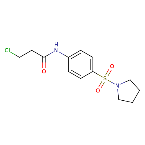 3-chloro-N-[4-(pyrrolidine-1-sulfonyl)phenyl]propanamide