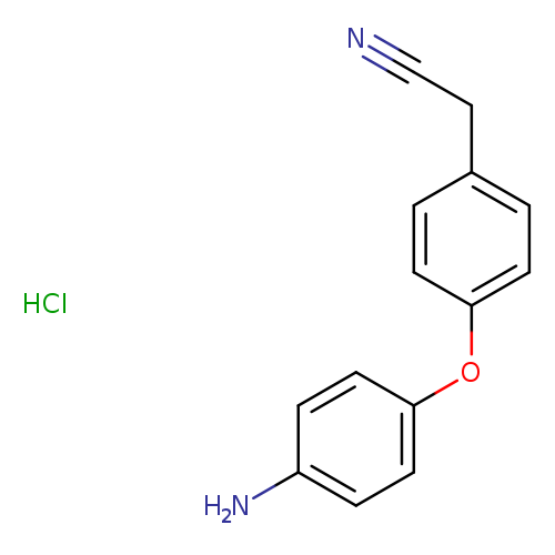2-[4-(4-aminophenoxy)phenyl]acetonitrile hydrochloride
