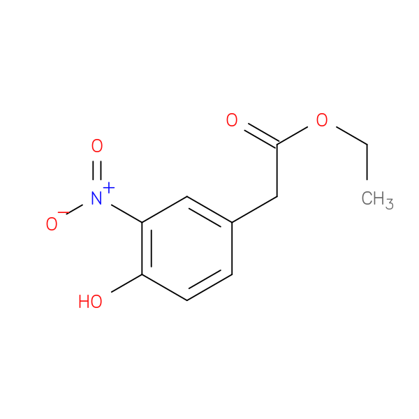 Benzeneacetic acid, 4-hydroxy-3-nitro-, ethyl ester