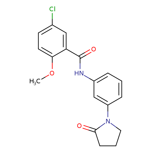 5-chloro-2-methoxy-N-[3-(2-oxopyrrolidin-1-yl)phenyl]benzamide