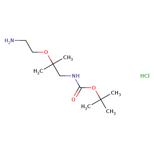 tert-butylN-[2-(2-aminoethoxy)-2-methylpropyl]carbamatehydrochloride