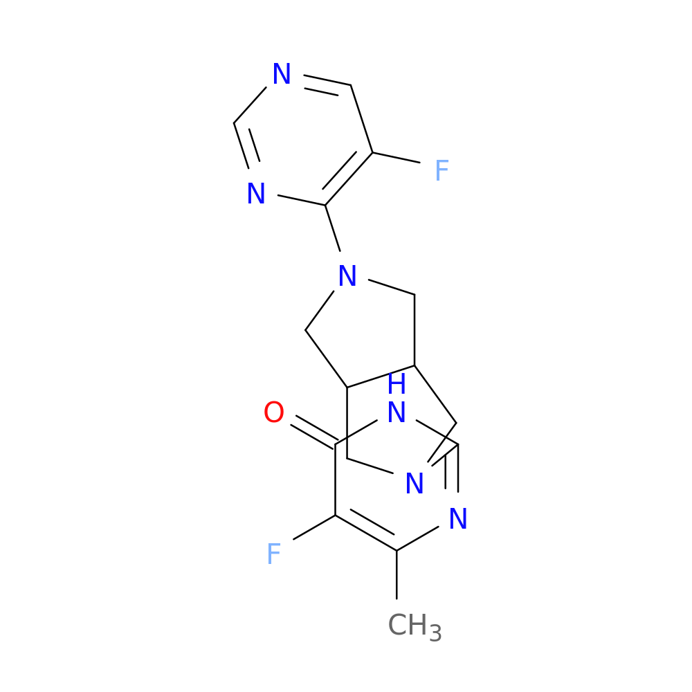 5-fluoro-2-[5-(5-fluoropyrimidin-4-yl)-octahydropyrrolo[3,4-c]pyrrol-2-yl]-6-methyl-3,4-dihydropyrimidin-4-one