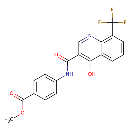 methyl 4-[4-hydroxy-8-(trifluoromethyl)quinoline-3-amido]benzoate
