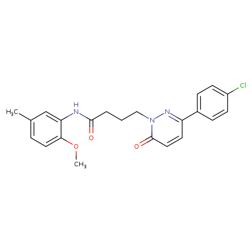 4-[3-(4-chlorophenyl)-6-oxo-1,6-dihydropyridazin-1-yl]-N-(2-methoxy-5-methylphenyl)butanamide
