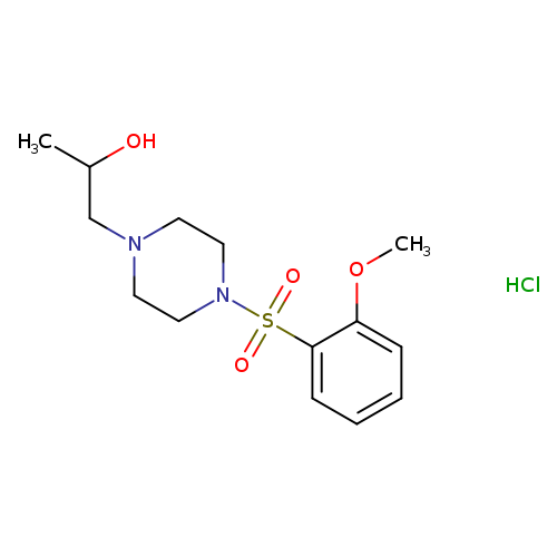 1-[4-(2-methoxybenzenesulfonyl)piperazin-1-yl]propan-2-ol hydrochloride