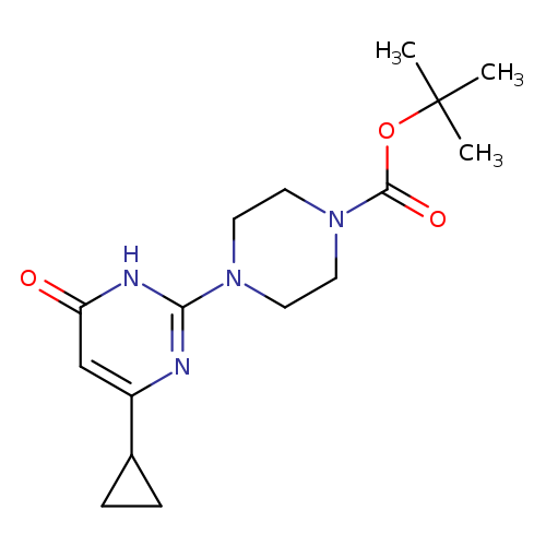 tert-butyl 4-(4-cyclopropyl-6-oxo-1,6-dihydropyrimidin-2-yl)piperazine-1-carboxylate