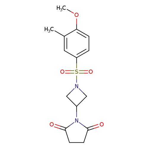 1-[1-(4-methoxy-3-methylbenzenesulfonyl)azetidin-3-yl]pyrrolidine-2,5-dione