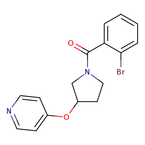 4-{[1-(2-bromobenzoyl)pyrrolidin-3-yl]oxy}pyridine