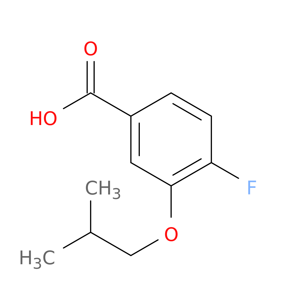4-Fluoro-3-isobutoxybenzoic acid