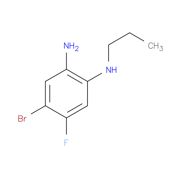 4-Bromo-5-fluoro-1-N-propylbenzene-1,2-diamine