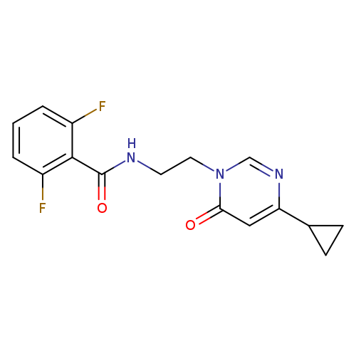 N-[2-(4-cyclopropyl-6-oxo-1,6-dihydropyrimidin-1-yl)ethyl]-2,6-difluorobenzamide