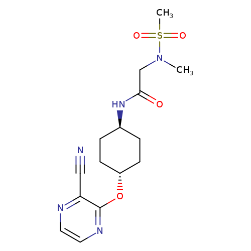 2-(N-methylmethanesulfonamido)-N-[(1r,4r)-4-[(3-cyanopyrazin-2-yl)oxy]cyclohexyl]acetamide