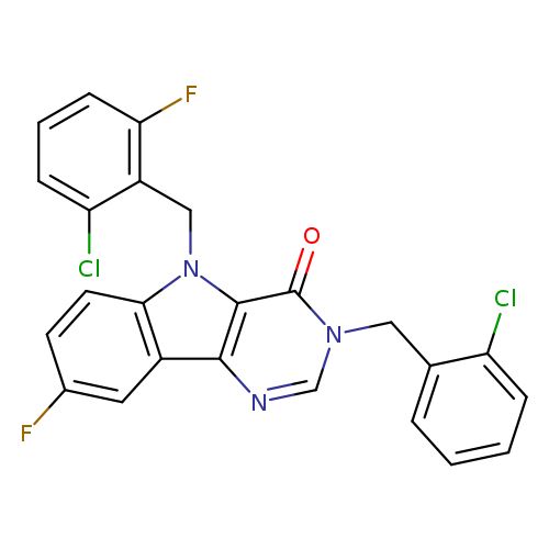 5-[(2-chloro-6-fluorophenyl)methyl]-3-[(2-chlorophenyl)methyl]-8-fluoro-3H,4H,5H-pyrimido[5,4-b]indol-4-one