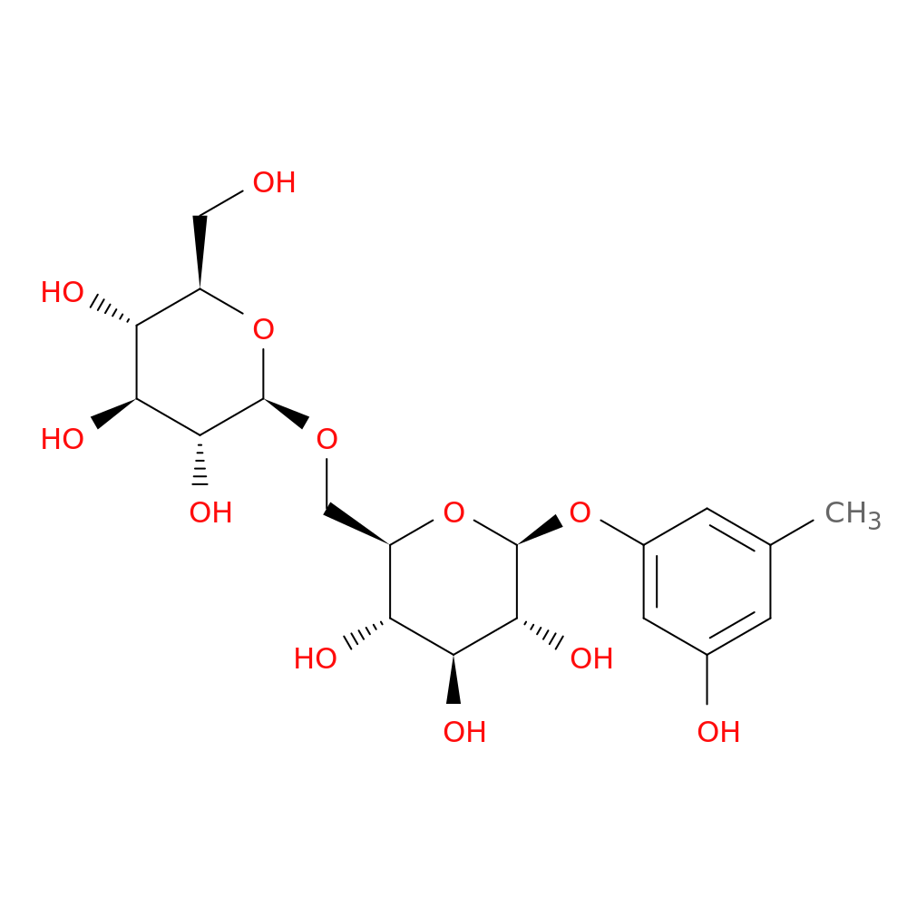 3-Hydroxy-5-methylphenyl 6-O-β-D-glucopyranosyl-β-D-glucopyranoside