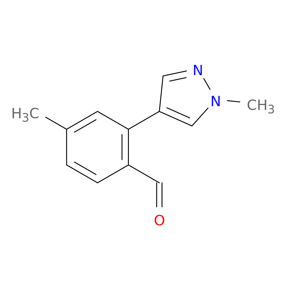 4-methyl-2-(1-methyl-1H-pyrazol-4-yl)benzaldehyde