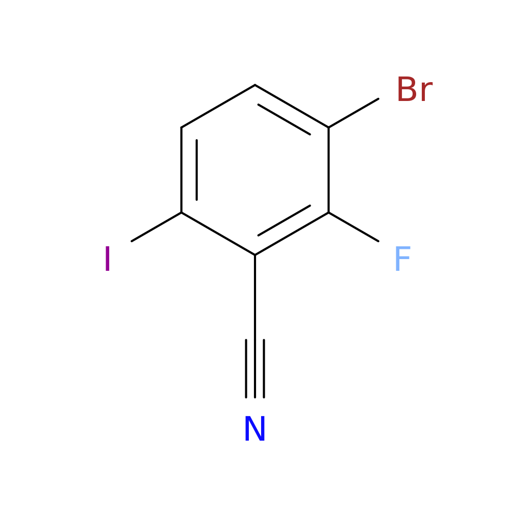 3-BROMO-2-FLUORO-6-IODOBENZONITRILE