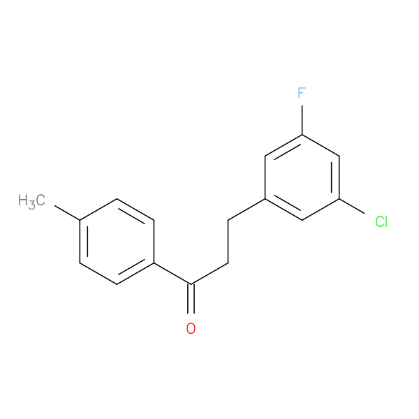3-(3-Chloro-5-fluorophenyl)-4'-methylpropiophenone