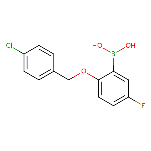 2-(4-Chlorophenylmethoxy)-5-fluorophenylboronic acid