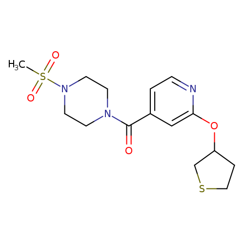 1-methanesulfonyl-4-[2-(thiolan-3-yloxy)pyridine-4-carbonyl]piperazine
